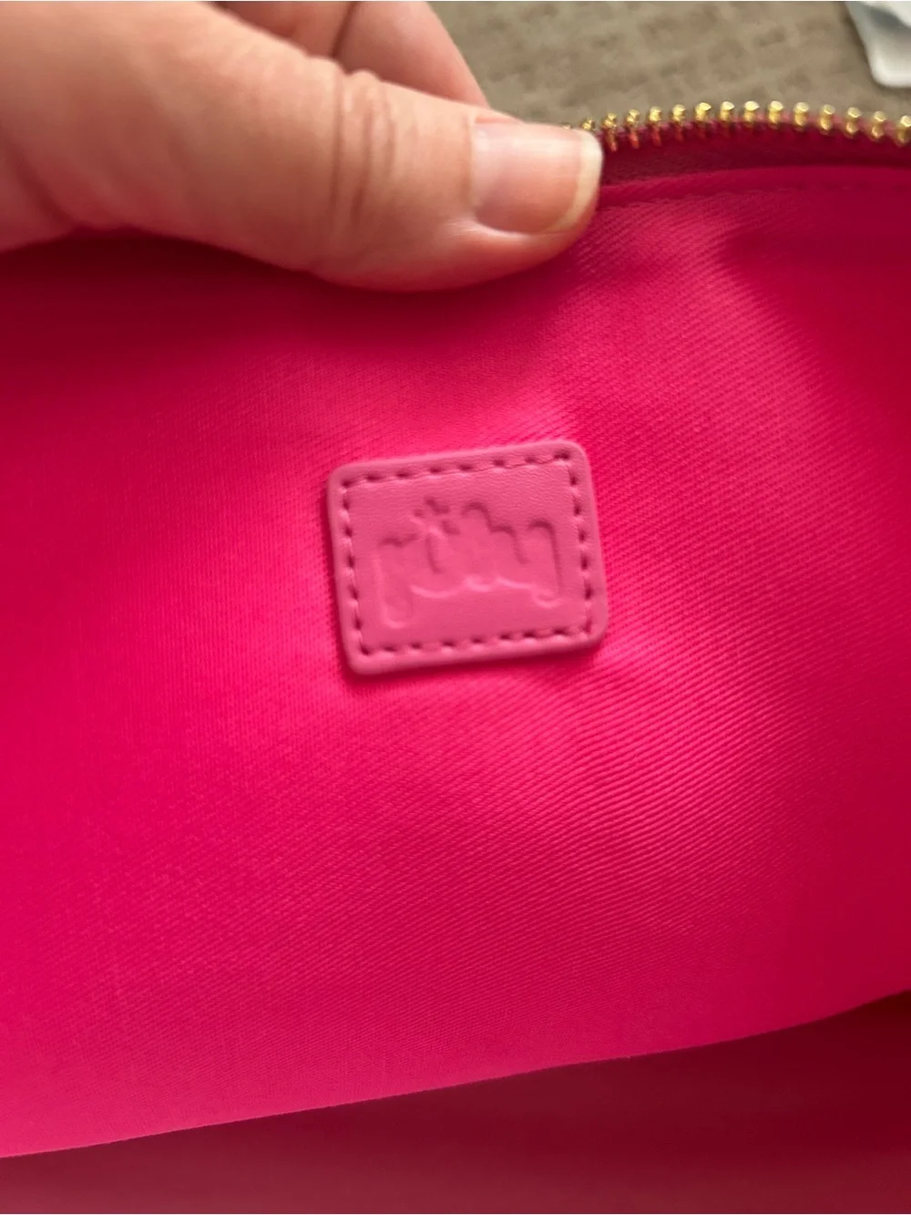 Pink and Orange Patterned Tablet laptop Sleeve with Zip Closure